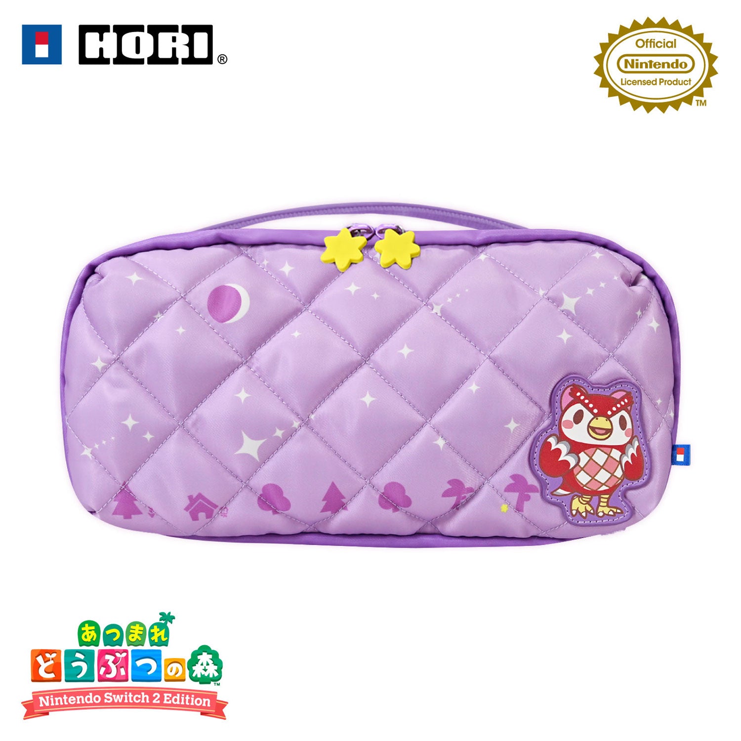 HORI Puff Pouch for Nintendo Switch 2 [Animal Crossing Celeste and Meteor Shower Night]
