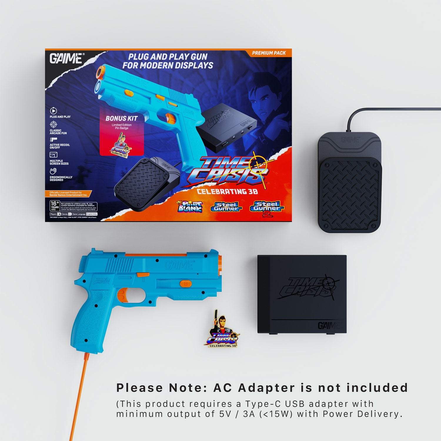 Gaime X Tome Crisis Light Gun Premium Pack