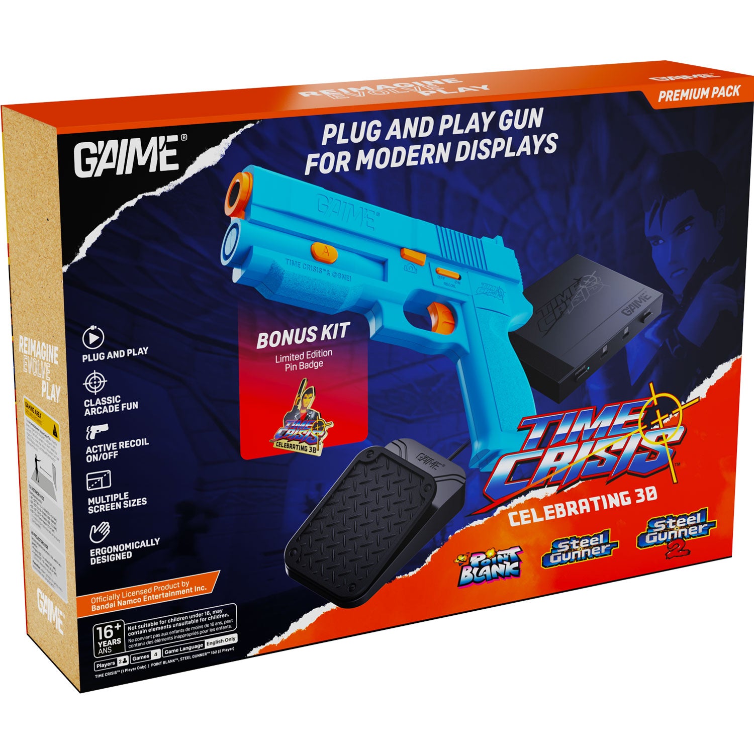 Gaime X Tome Crisis Light Gun Premium Pack