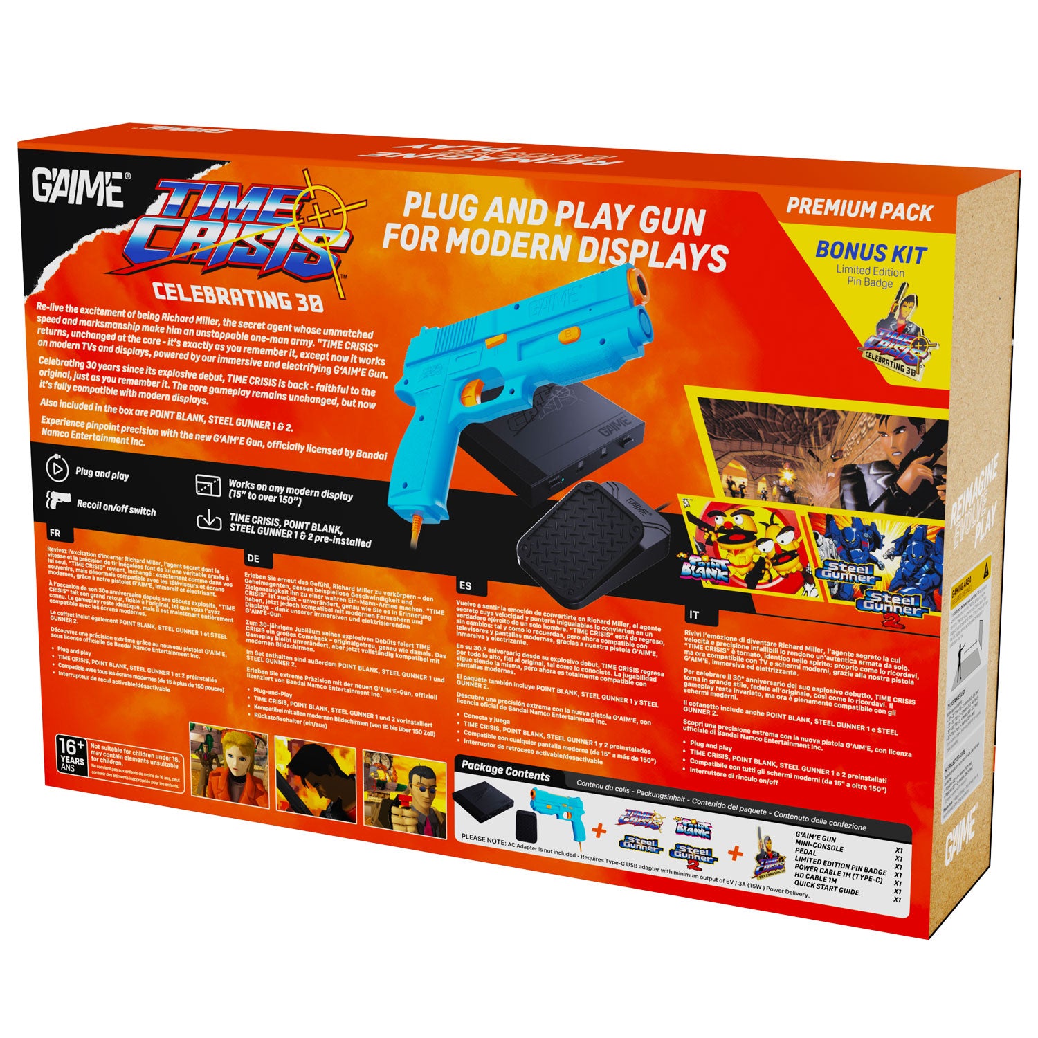 Gaime X Tome Crisis Light Gun Premium Pack
