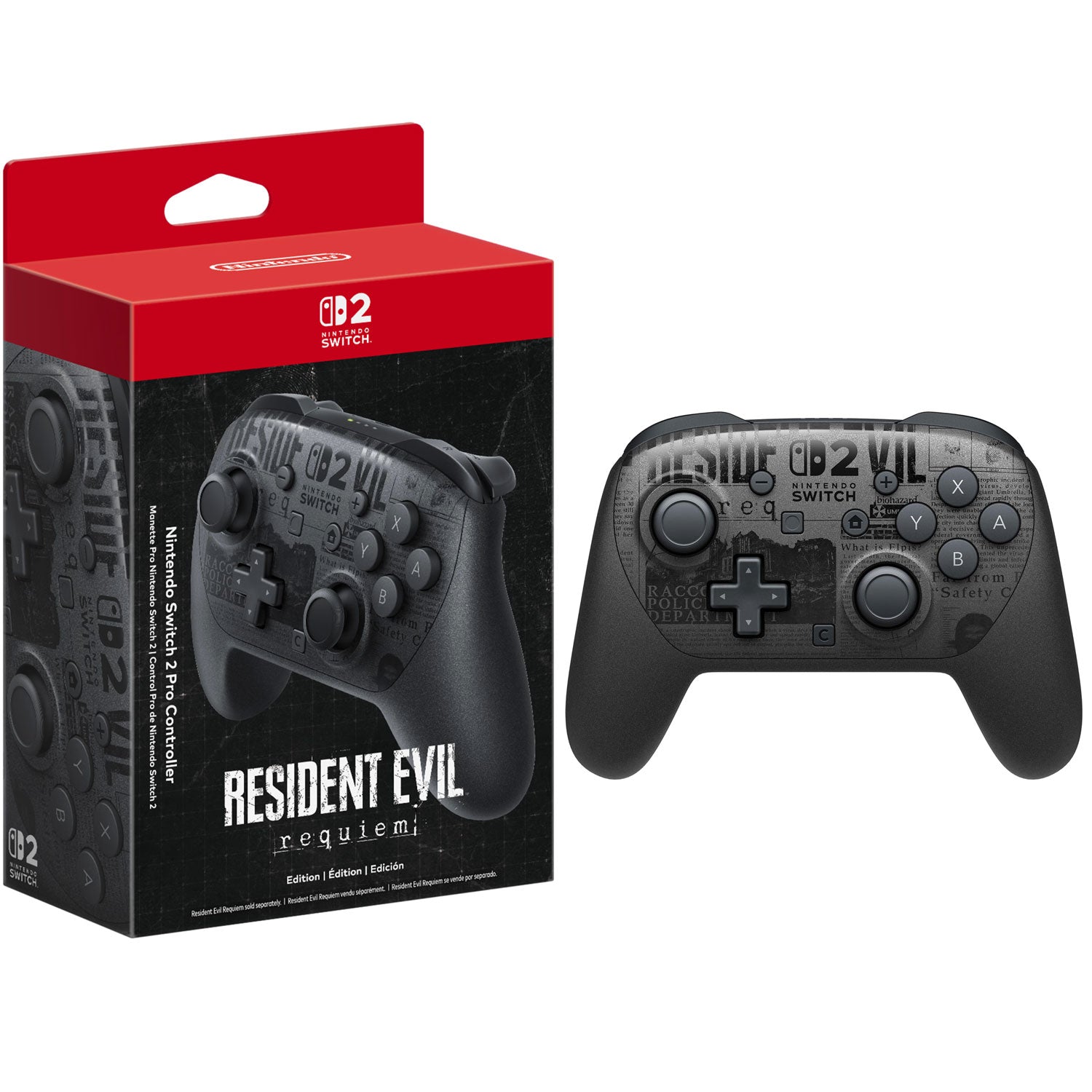 Nintendo Switch 2 Pro Controller [Resident Evil Requiem Edition] + 1 Year Warranty by Nintendo Distributor Singapore