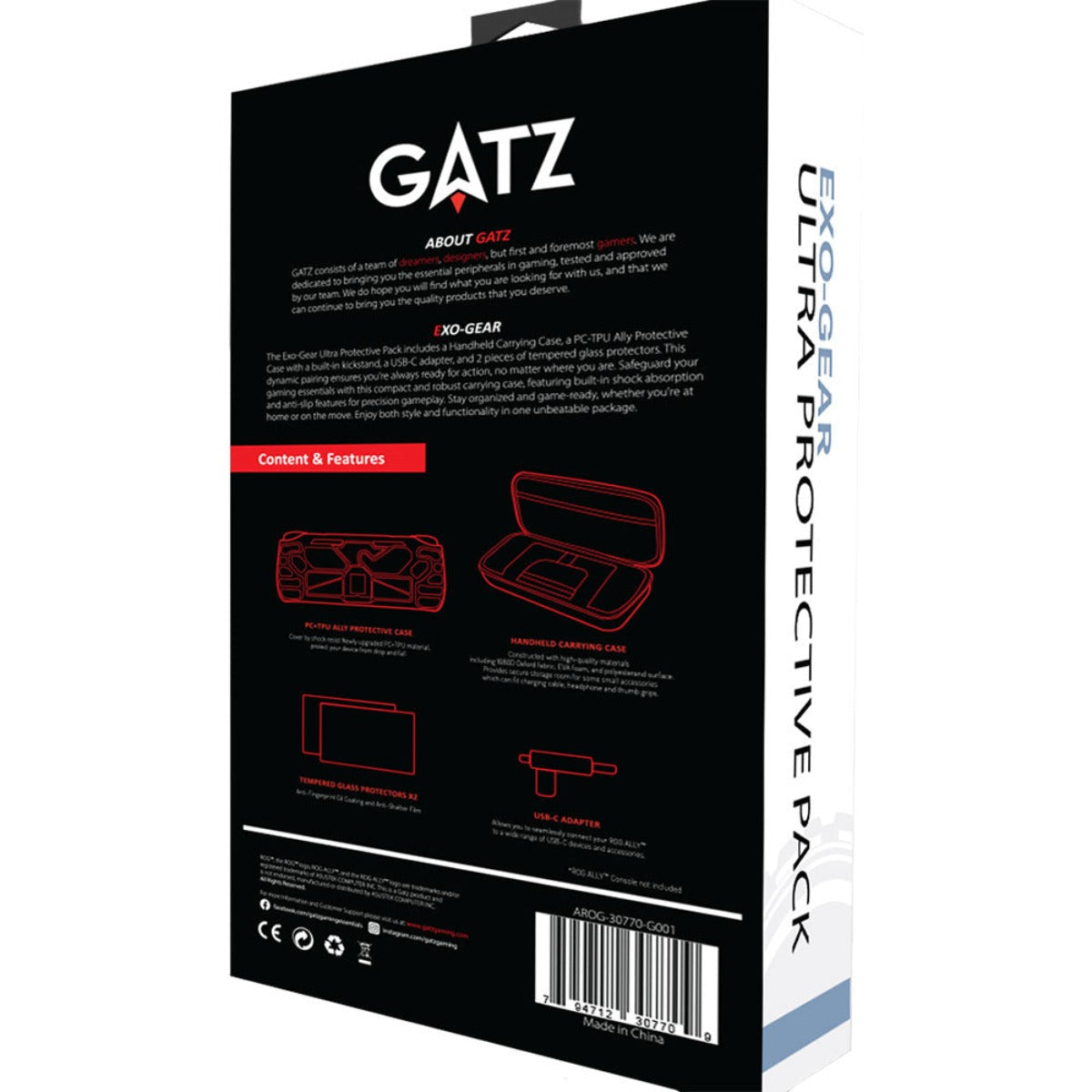 GATZ Exo-Gear Ultra Protective Pack for Asus ROG Ally
