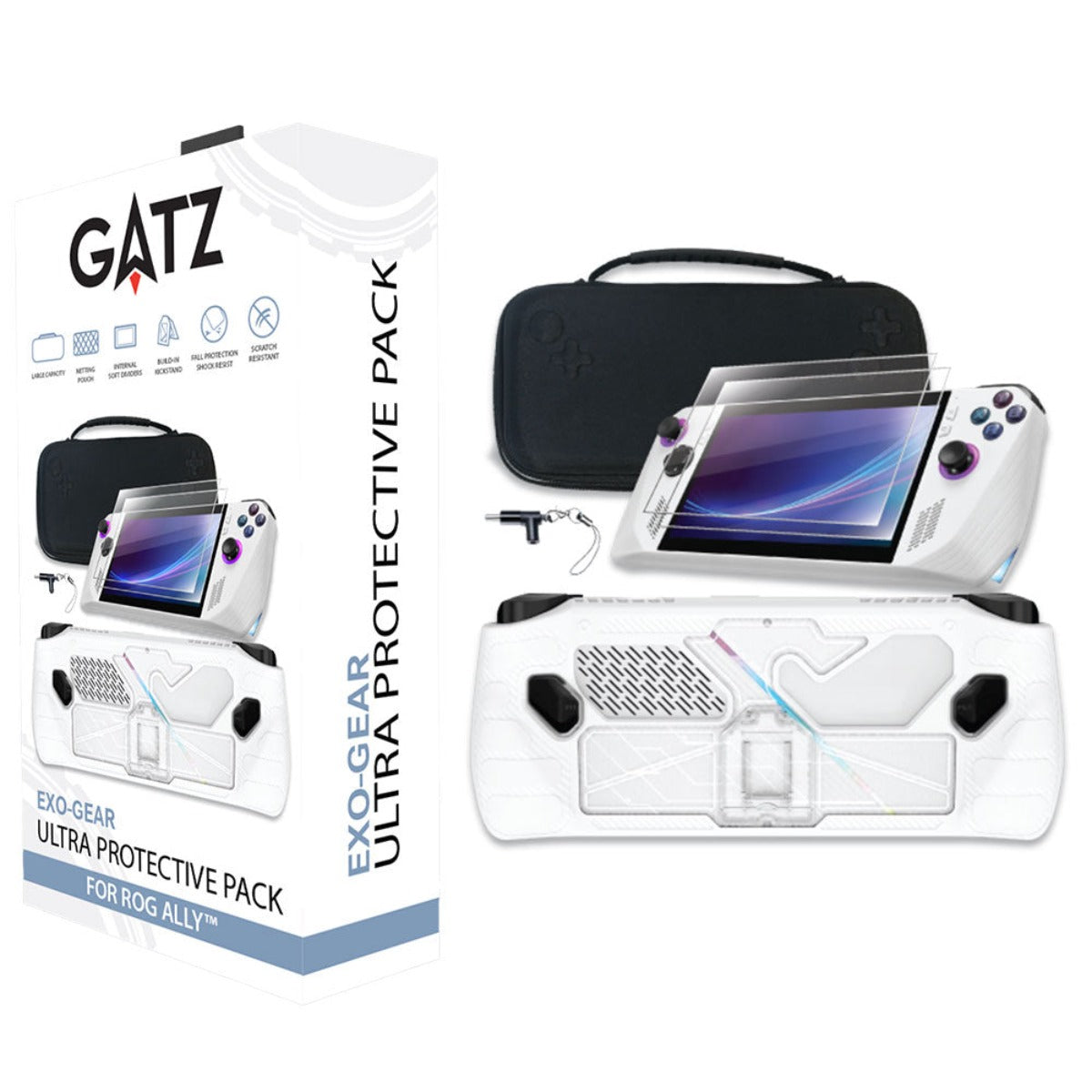 asus rog gear GATZ Exo-Gear Ultra Protective Pack for Asus ROG Ally