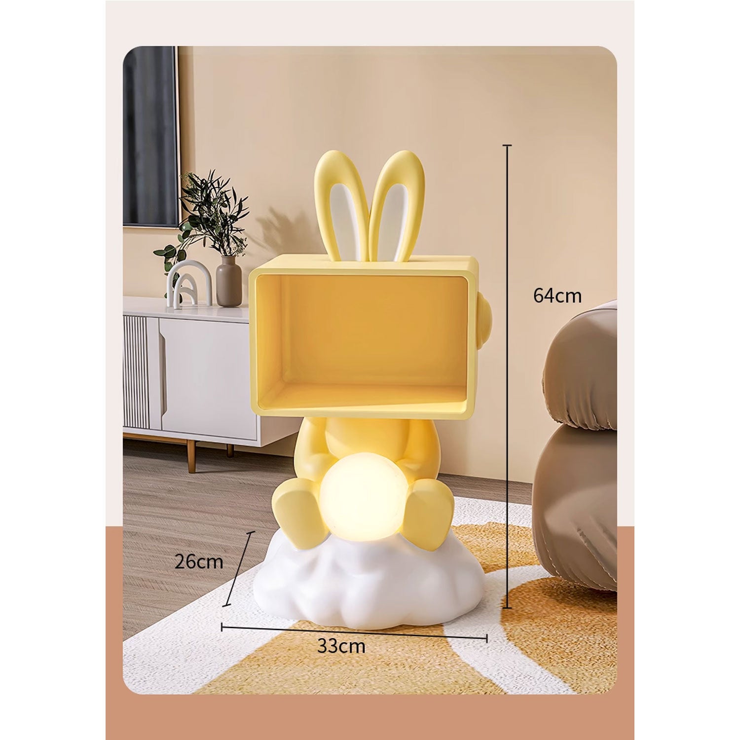 Children's Bedside Table Storage Style Lamp