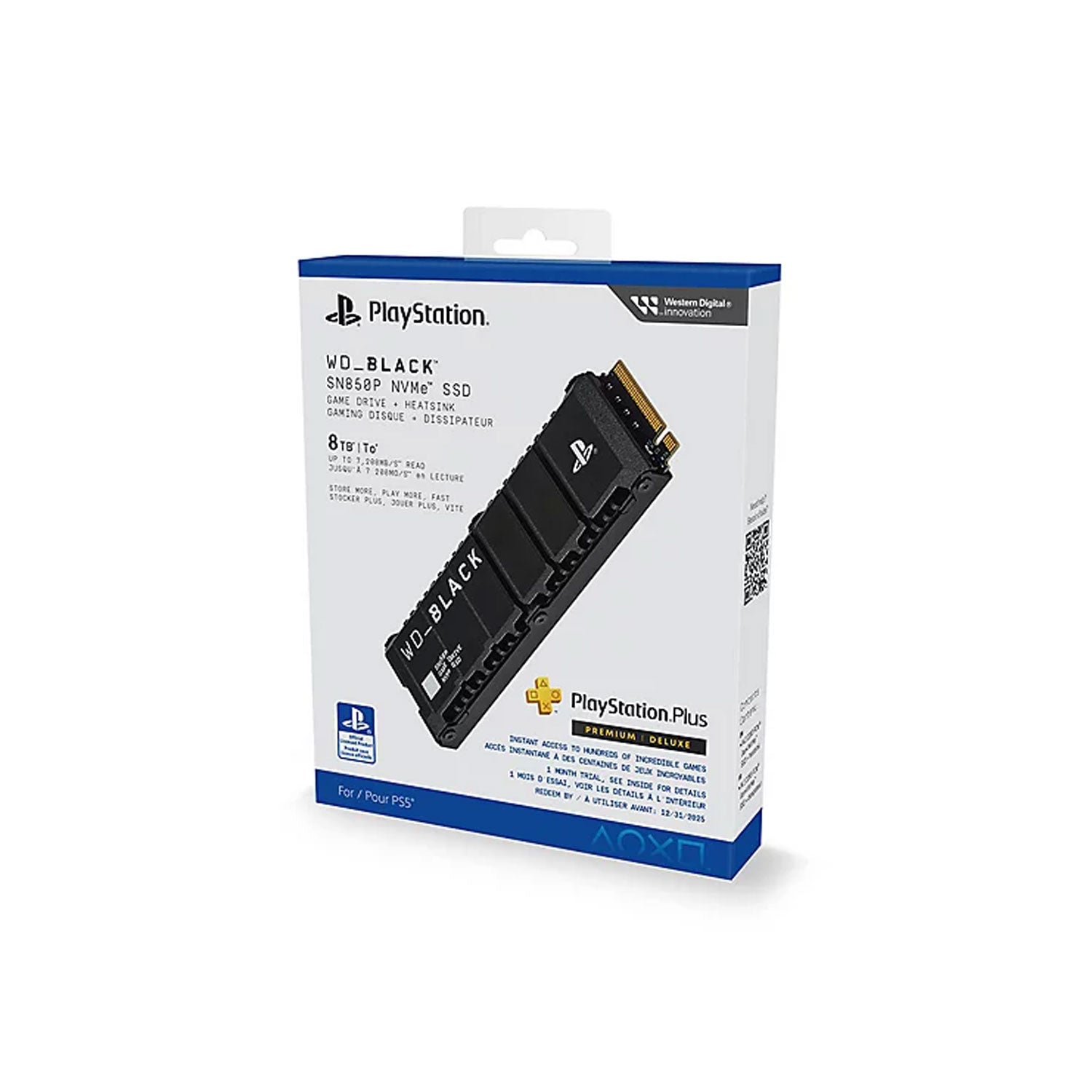 WD Black SN850P NVMe SSD With Heatsink for PS5 & PC (1TB/2TB/4TB/8TB)