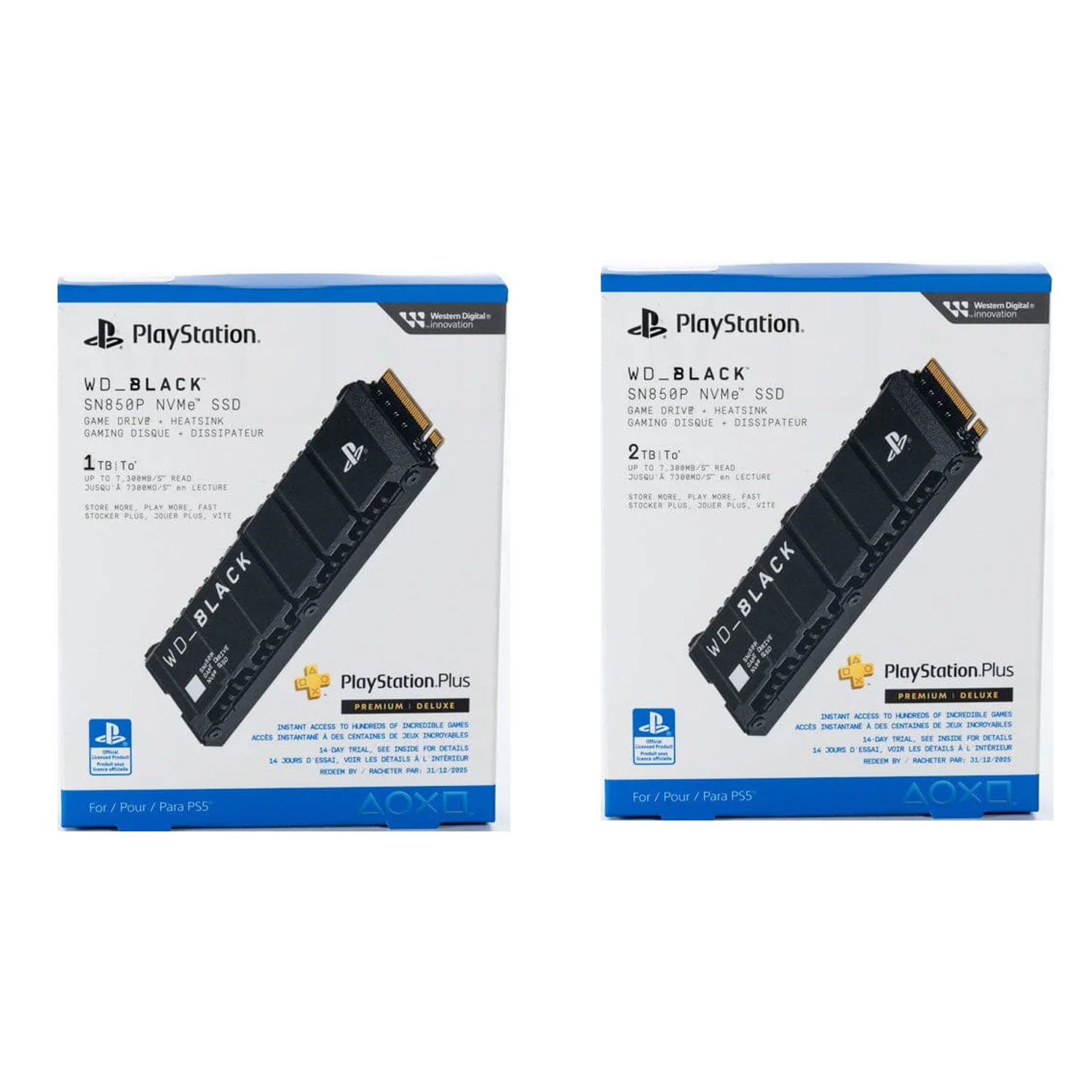 WD Black SN850P NVMe SSD With Heatsink for PS5 & PC (1TB/2TB)