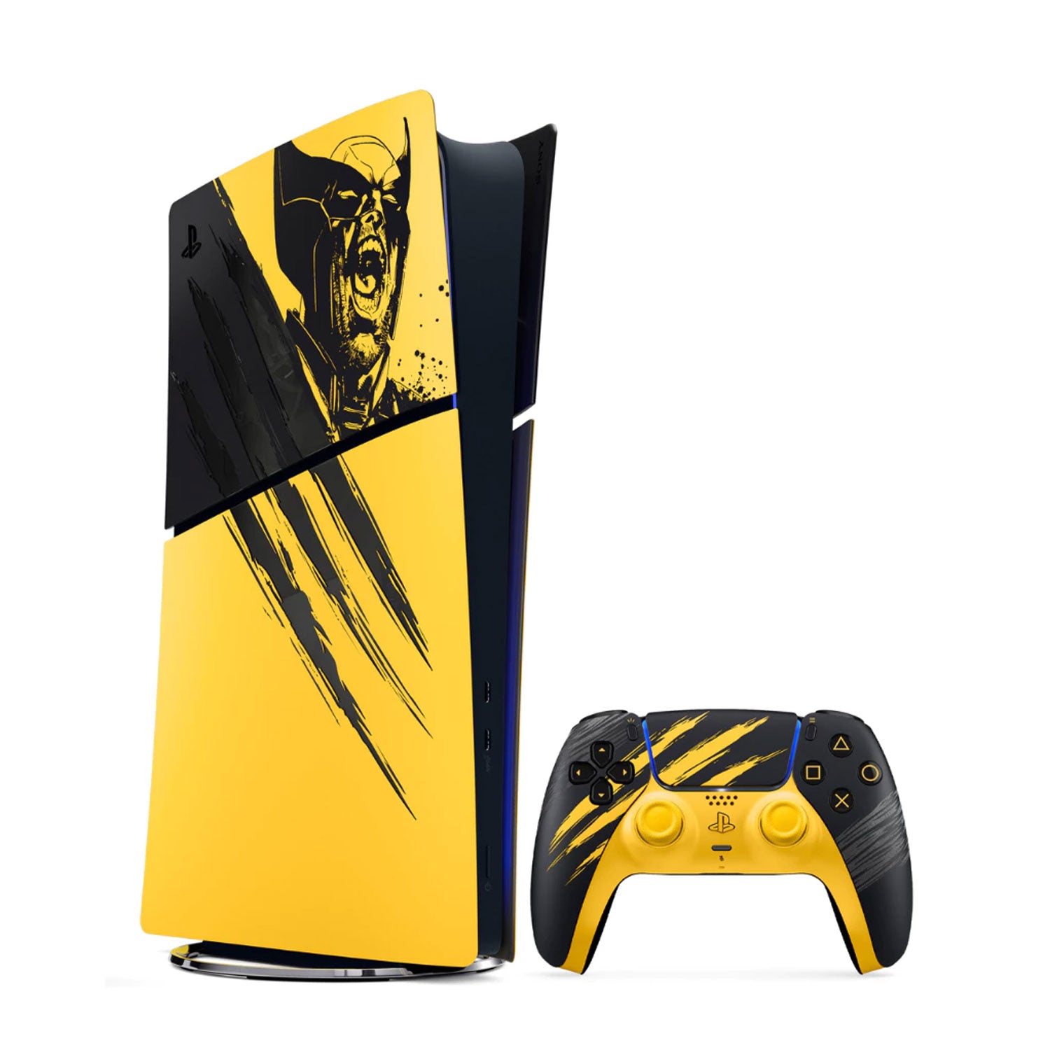 Sony PlayStation 5 Slim Digital Edition Marvel’s Wolverine Battle Yellow Limited Edition Bundle with 15 Months Warranty by Sony Singapore