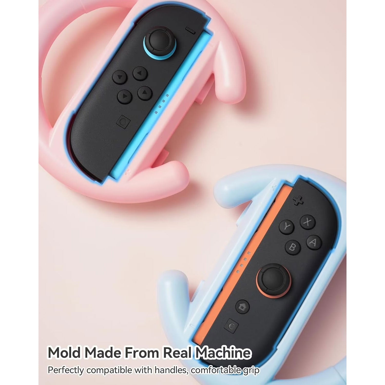 GeekShare Joy Con Steering Wheel for Nintendo Switch 2 (Set of 2)