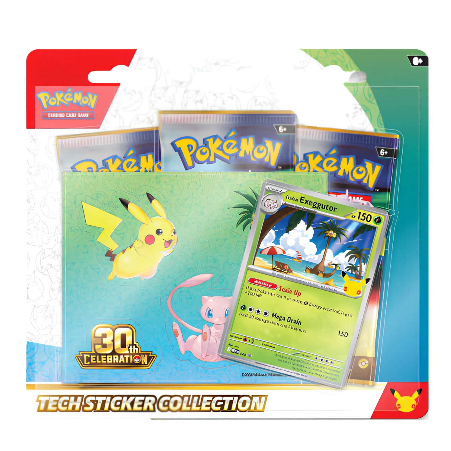 Pokemon TCG 30th Celebration Tech Sticker Collection - Alolan Exeggutor