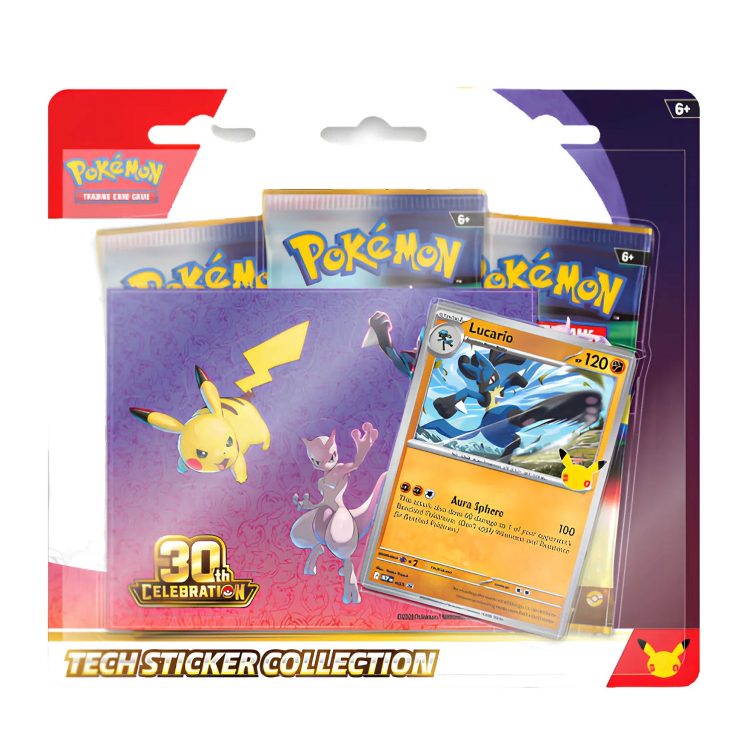 Pokemon TCG 30th Celebration Tech Sticker Collection - Lucario