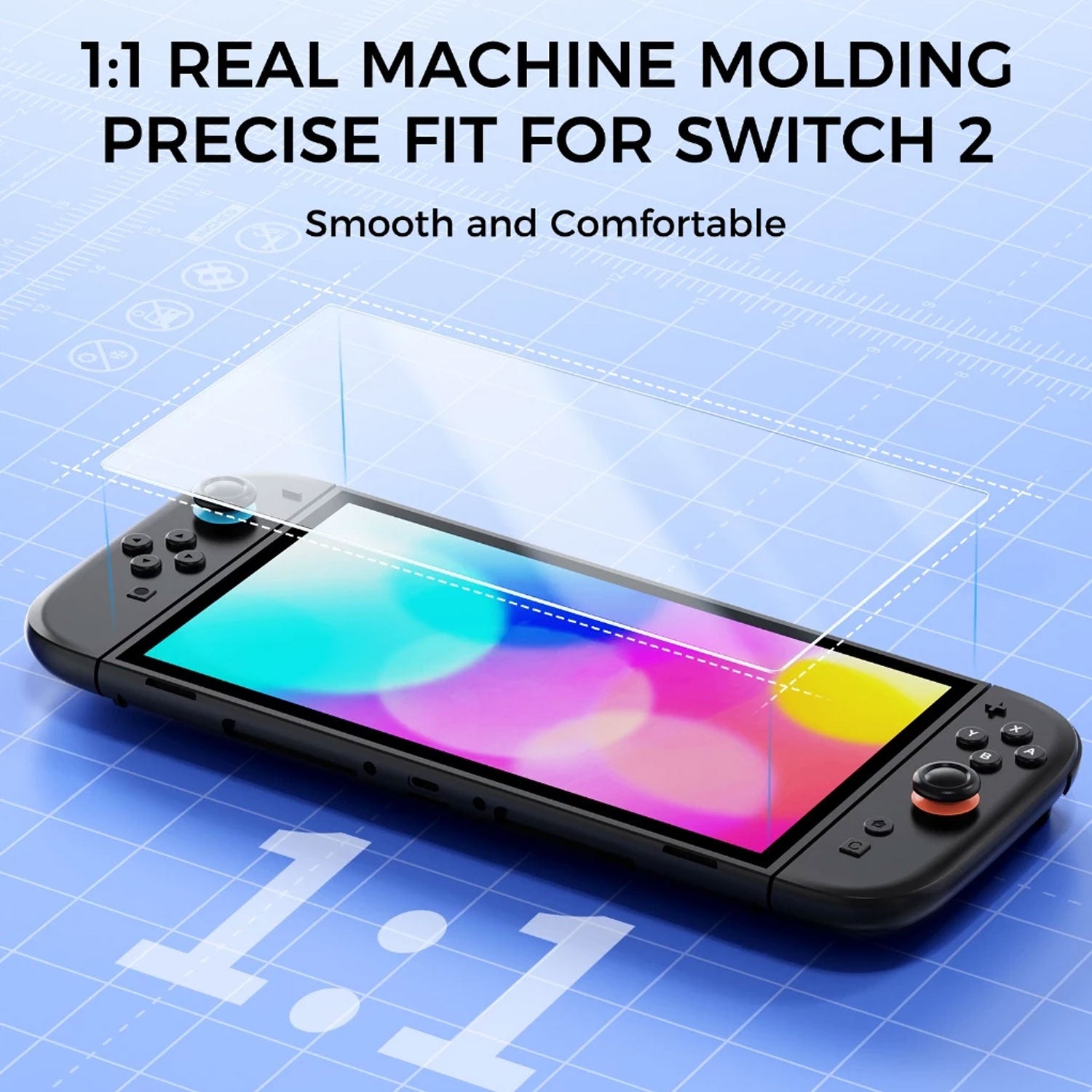 IINE Tempered Glass Screen Protector for Nintendo Switch 2