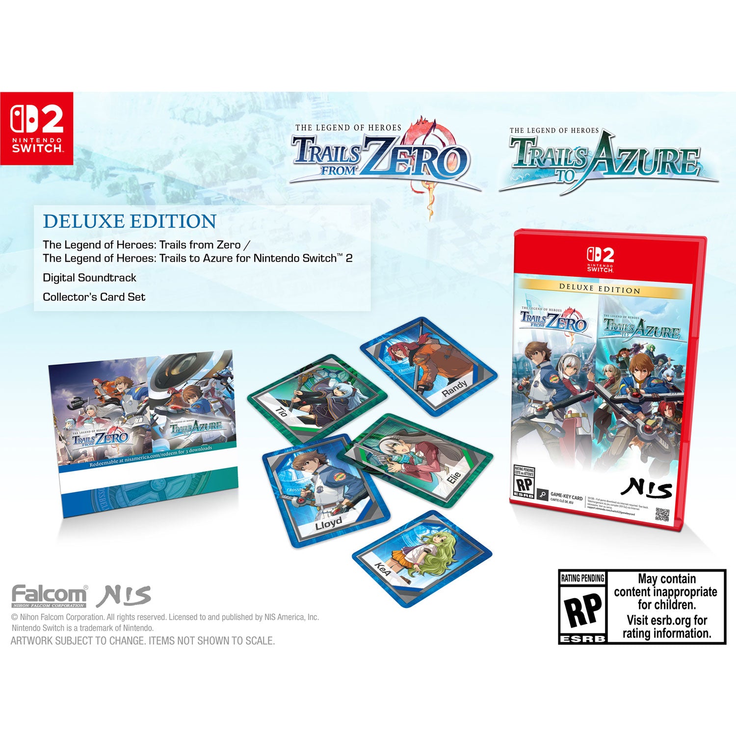 Nintendo Switch 2 The Legend of Heroes: Trails from Zero / The Legend of Heroes: Trails to Azure [Deluxe Edition]