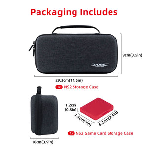 DOBE Travel Storage Case With Game Card Cards for Nintendo Switch 2