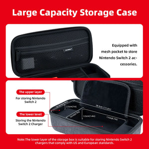 DOBE Travel Storage Case With Game Card Cards for Nintendo Switch 2