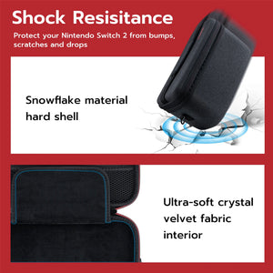 DOBE Travel Storage Case Exrtra Large Black with Game Card Box for Nintendo Switch 2