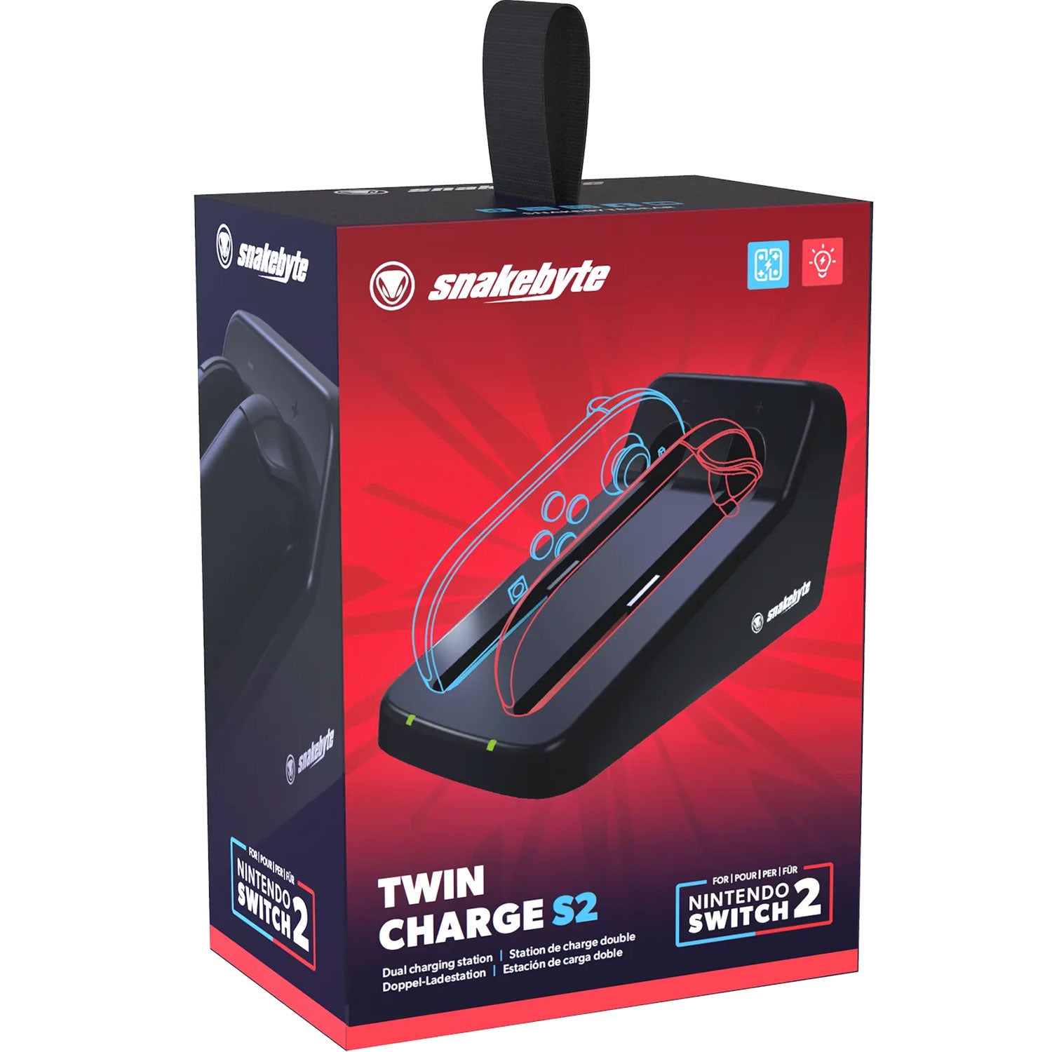 Snakebyte Twin Charge S2 Charging Station for Nintendo Switch 2