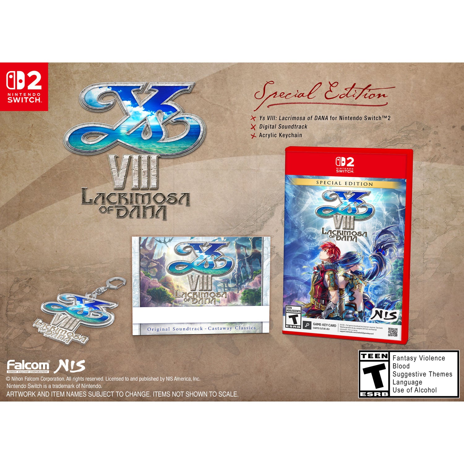 Nintendo Switch 2 Ys VIII: The Lacrimosa of DANA [Special Edition]