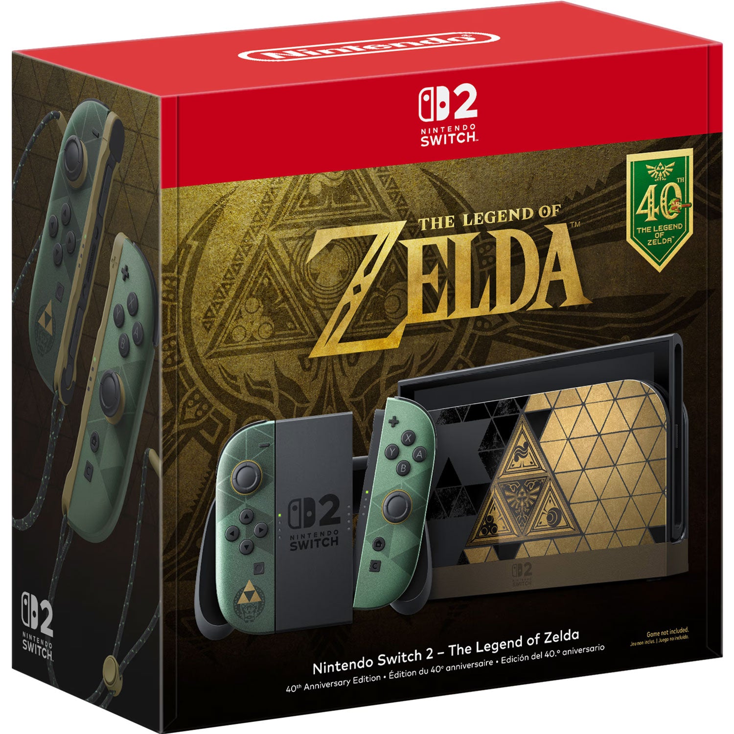 Nintendo Switch 2 The Legend of Zelda 40th Anniversary Edition Console + 1 Year Warranty by Nintendo Distributor Singapore