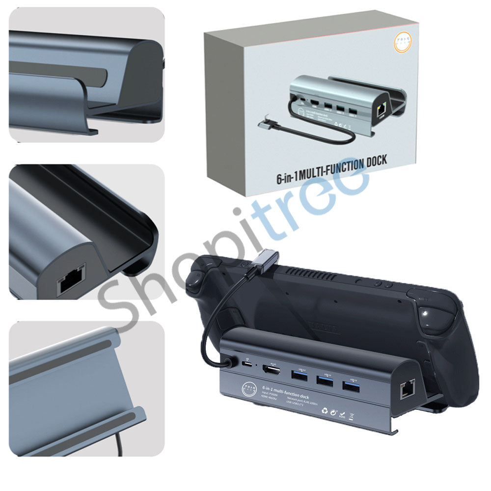 Akitomo 6-in-1 Multi Function Dock for Steam Deck / Asus ROG Ally