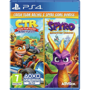 PS4 Crash Team Racing Nitro-Fueled + Spyro Game Bundle