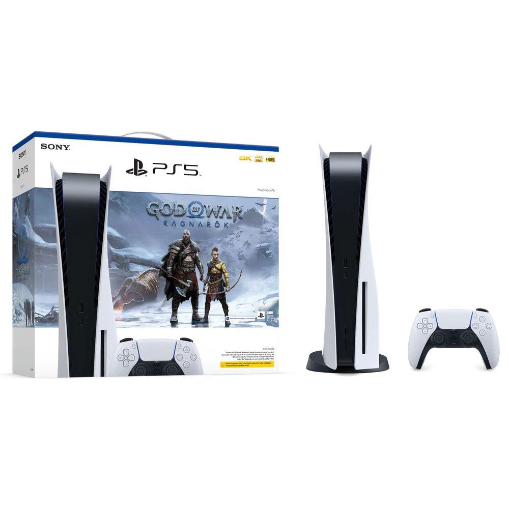 Playstation 5 Console Disc Edition God of War Bundle with 15 Months Warranty by Sony Singapore