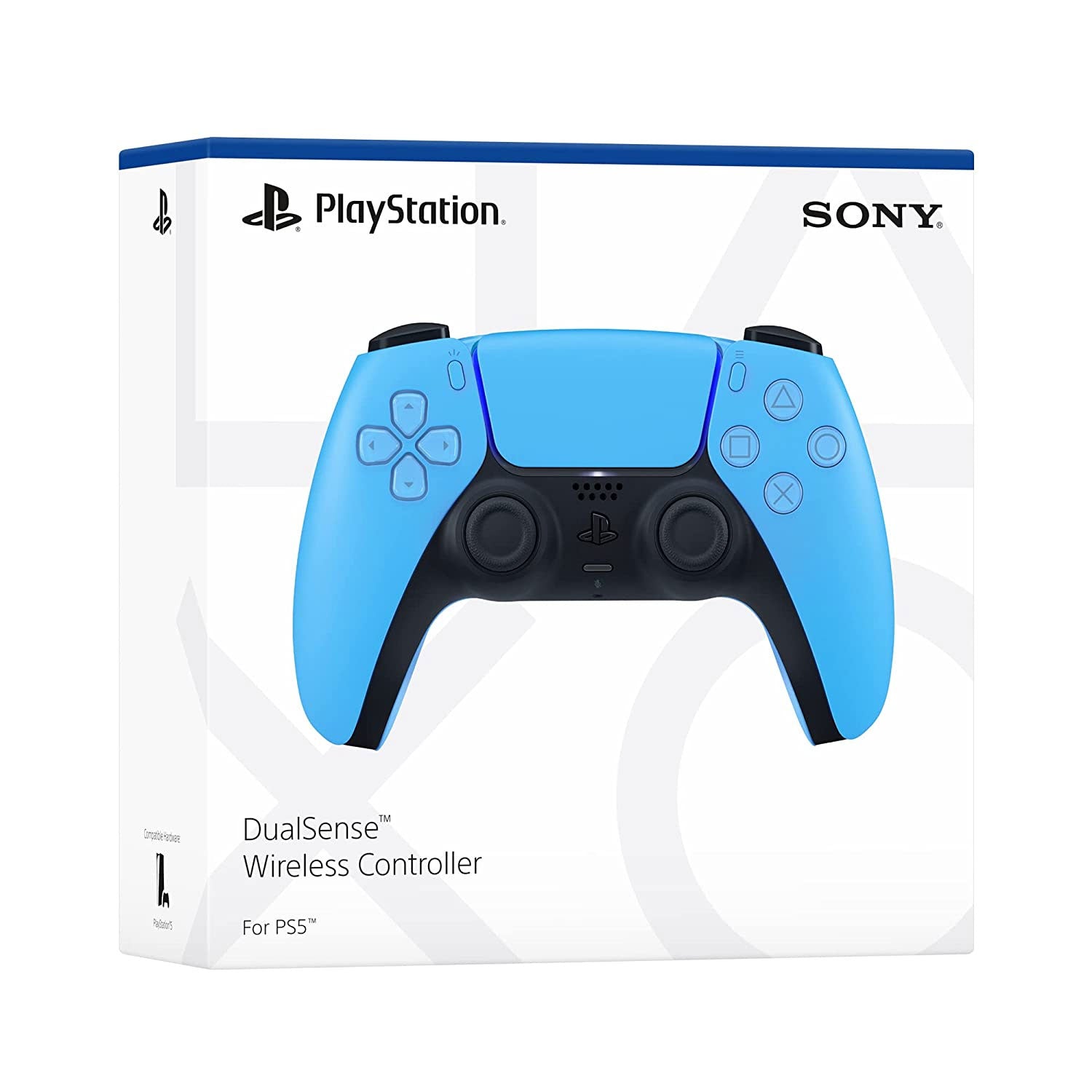 PS5 Official Sony DualSense Wireless Controller (Starlight Blue) + 1 Year Warranty by Sony Singapore