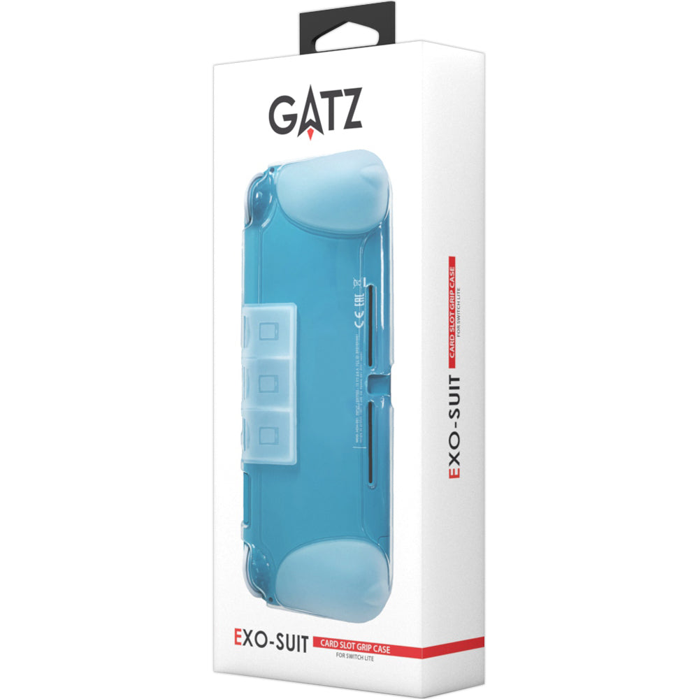 Gatz Exo-Suit Card Slot Grip Case for Nintendo Switch Lite  (TPU Case + Tempered Glass Screen Protector + Analog Caps)