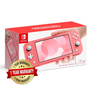 Nintendo Switch Lite Console Coral Pink + 1 Year Warranty By Singapore Nintendo Distributor
