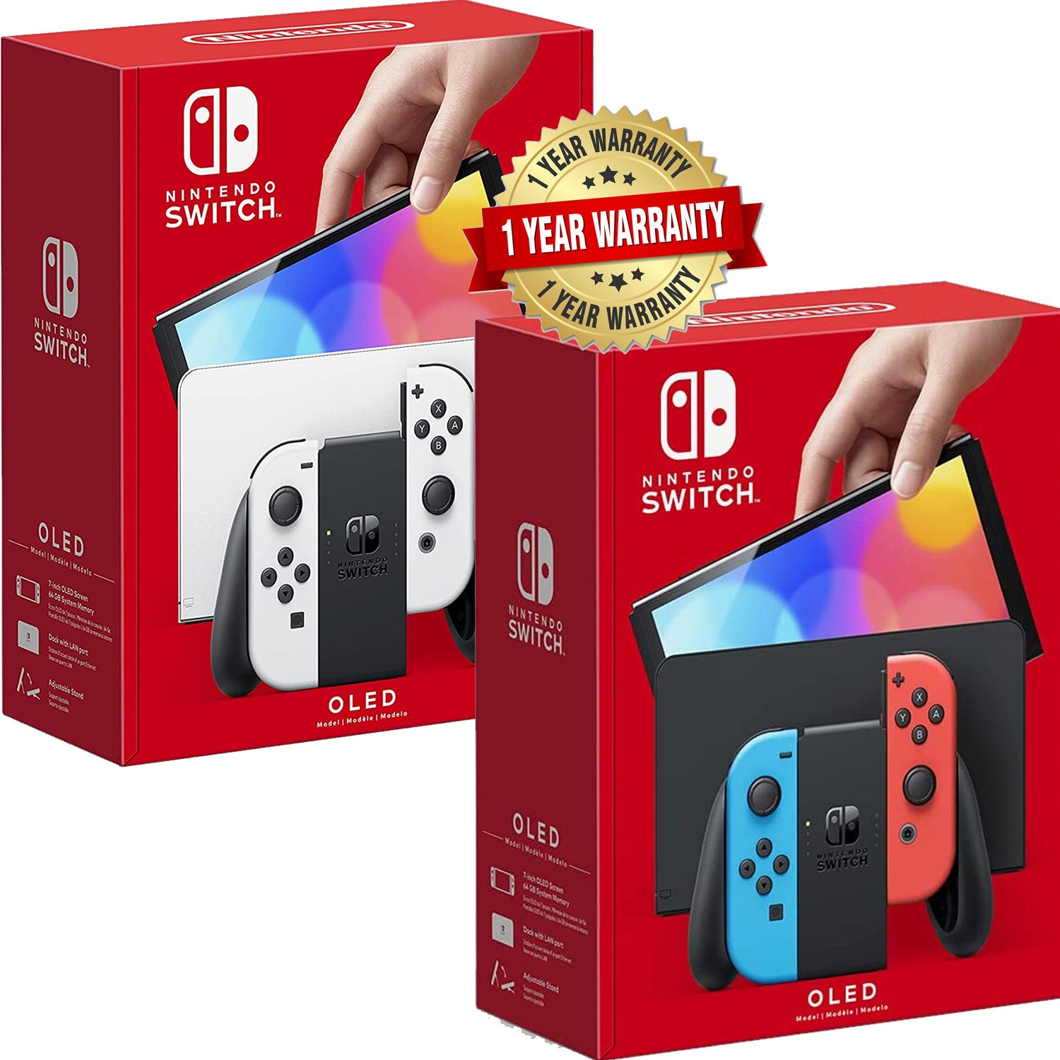 Nintendo Switch OLED Console Year Local Warranty by Singapore