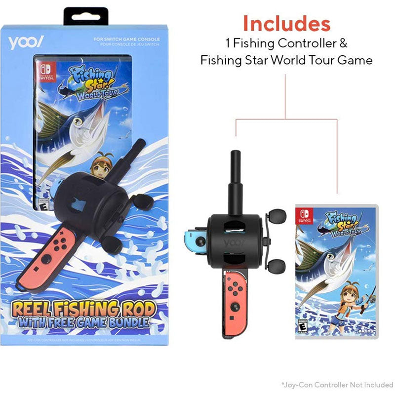 Nintendo Switch Fishing Star! World Tour (Reel Fishing Game + Rod Bundle)