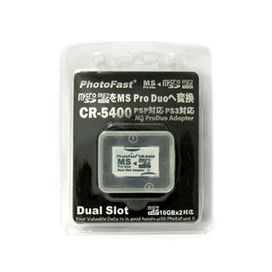 Photofast CR-5400 MicroSD to MS Pro Duo Adapter Dual Slot