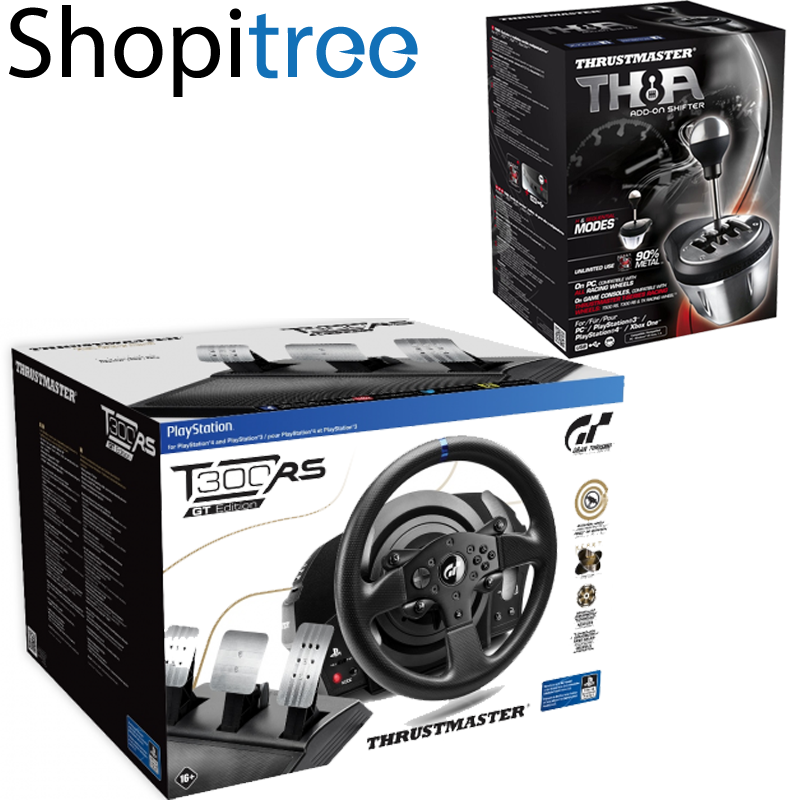 Thrustmaster T300RS GT Edition Steering Wheel + Pedal with TH8A