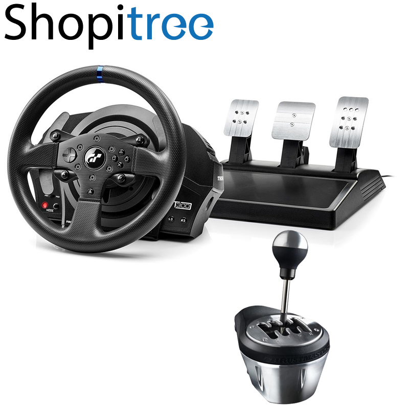 Thrustmaster T300RS GT Edition Steering Wheel + Pedal with TH8A Add-On Gearbox Shifter